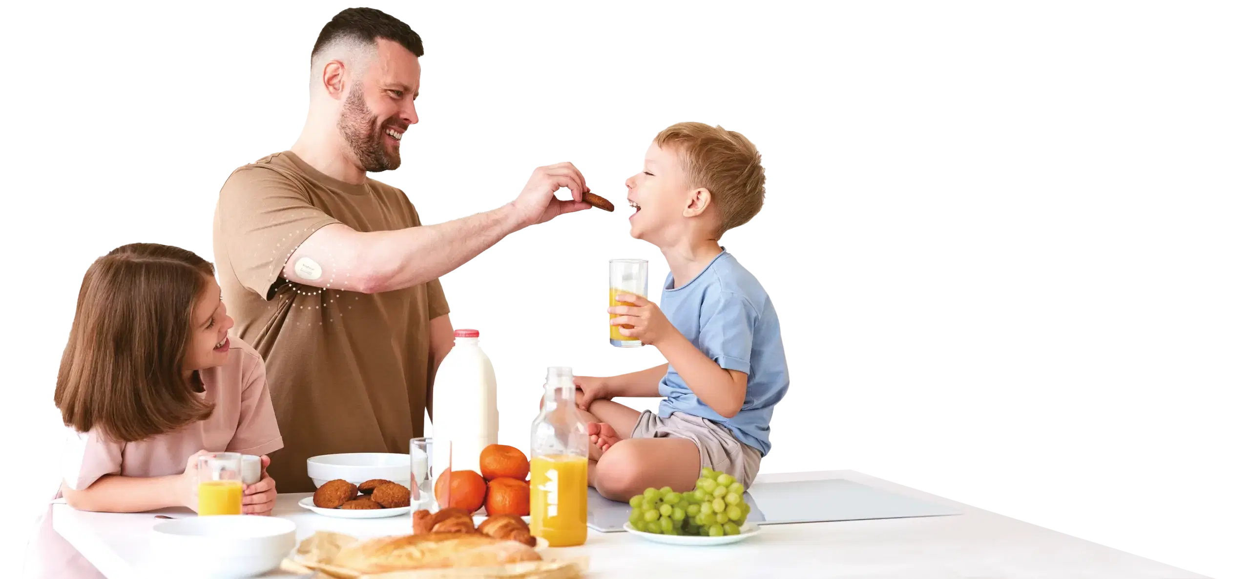 Yuwell blood pressure monitor with happy senior couple at home