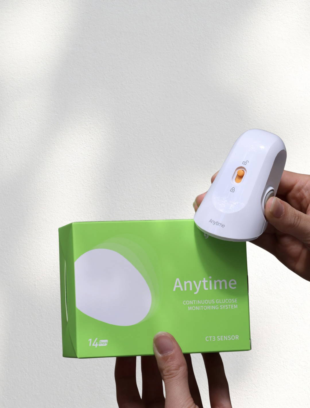 Yuwell Anytime CGM sensor and starter kit packaging